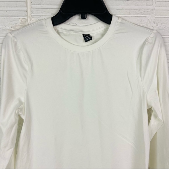 SHEIN Classic White Long Sleeve stretch maternity Shirt Size large maternity - Picture 4 of 10